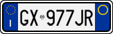 License plate of Italy, Cars (1994 year series)