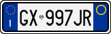 License plate of Italy, Cars (1994 year series)