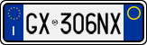 License plate of Italy, Cars (1994 year series)