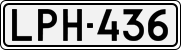 License plate of Finland, Cars