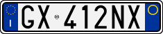 License plate of Italy, Cars (1994 year series)