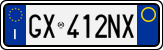 License plate of Italy, Cars (1994 year series)