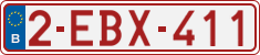 License plate of Belgium, Regular plates (2010)