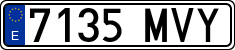 License plates of Spain, Ordinary (2000)