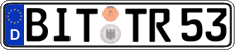 German license plate, Regular plates