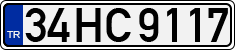 License plate of Turkey, Regular plates