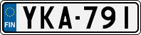 License plate of Finland, Cars