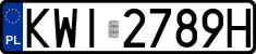 License plates of Poland, Regular car plates