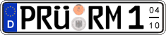 German license plate, Seasonal plates