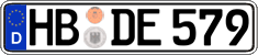 German license plate, Regular plates