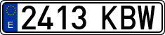 License plates of Spain, Ordinary (2000)