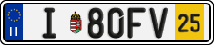 license plates of Hungary, Temporary (2022)