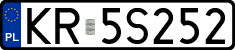License plates of Poland, Regular car plates