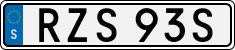 License plate of Sweden, Regular plates