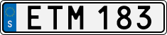 License plate of Sweden, Regular plates