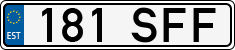 License plate of Estonia, Regular car plates
