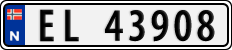 License plate of Norway, Cars