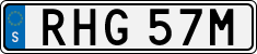 License plate of Sweden, Regular plates