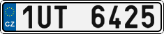 License plate of the Czech Republic, Cars (2001)