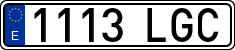 License plates of Spain, Ordinary (2000)