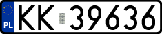 License plates of Poland, Regular car plates