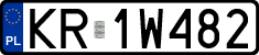License plates of Poland, Regular car plates