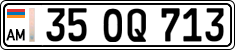 License plate of Armenia, Private owners