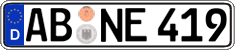 German license plate, Regular plates