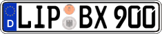 German license plate, Regular plates