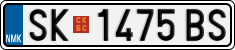 License plate of North Macedonia, Regular plates (2012)