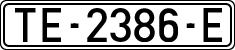 License plates of Spain, 1971 year series