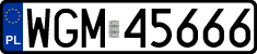 License plates of Poland, Regular car plates
