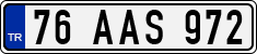 License plate of Turkey, Regular plates