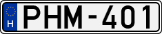 license plates of Hungary, Cars (1990)
