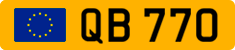License plate of Luxembourg, 1978 year system