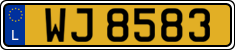 License plate of Luxembourg, 2003 year system
