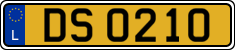 License plate of Luxembourg, 2003 year system