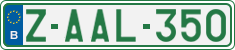 License plate of Belgium, Regular plates (2010)
