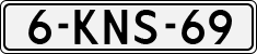 License plate of the Netherlands, Cars