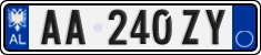 License plate of Albania, Cars (2011)