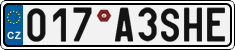 License plate of the Czech Republic, Vanity Plates