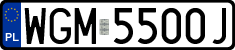 License plates of Poland, Regular car plates