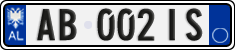 License plate of Albania, Cars (2011)