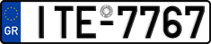 License plate of Greece, Cars