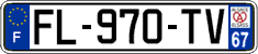 French license plate, SIV (ordinary)
