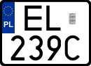 License plates of Poland, Special vehicles and motorcycles