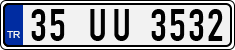 License plate of Turkey, Regular plates