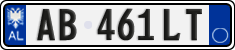 License plate of Albania, Cars (2011)