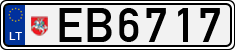 License plate of Lithuania, Electric vehicles