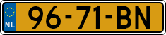License plate of the Netherlands, Diplomatic
